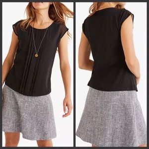 Boden Size 8 Dakota Jersey Top in Black NWOT